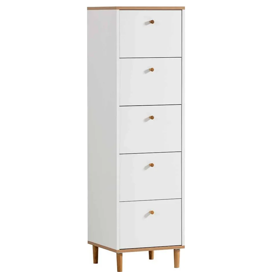 Schmale Kommode mit fünf Schubladen - Ambreros^Wohnen