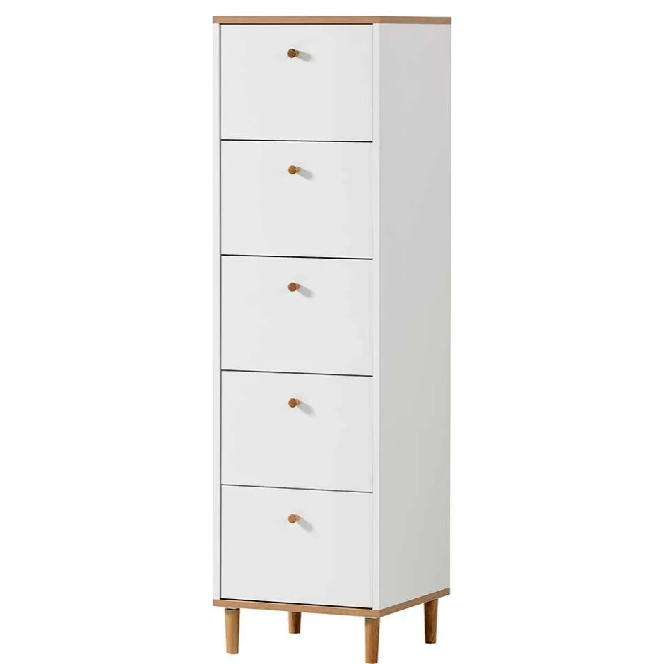 Schmale Kommode mit fünf Schubladen - Ambreros^Wohnen