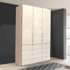 Schmaler Kleiderschrank in Cremefarben - Rativian^Wohnen Clearance