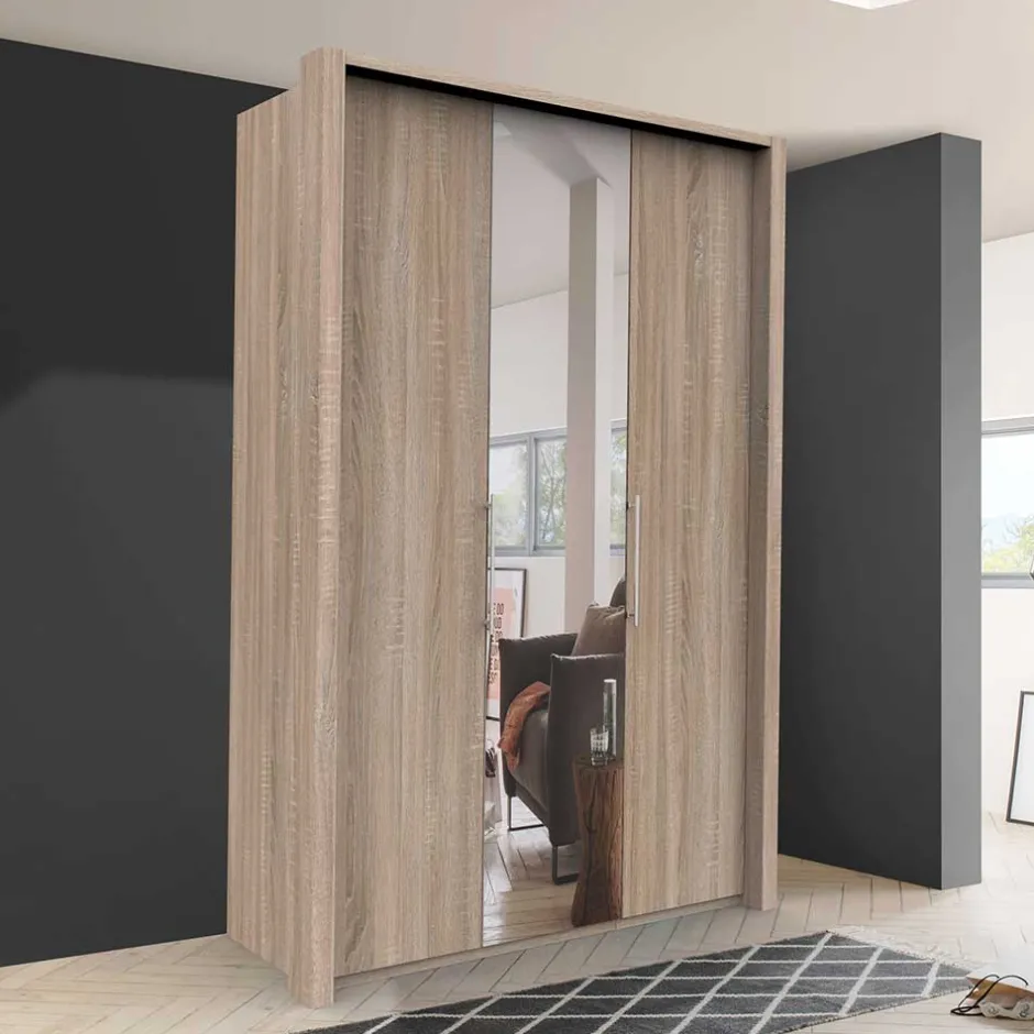 Schmaler Schlafzimmer-Schrank mit Spiegel - Zayun^Wohnen Outlet