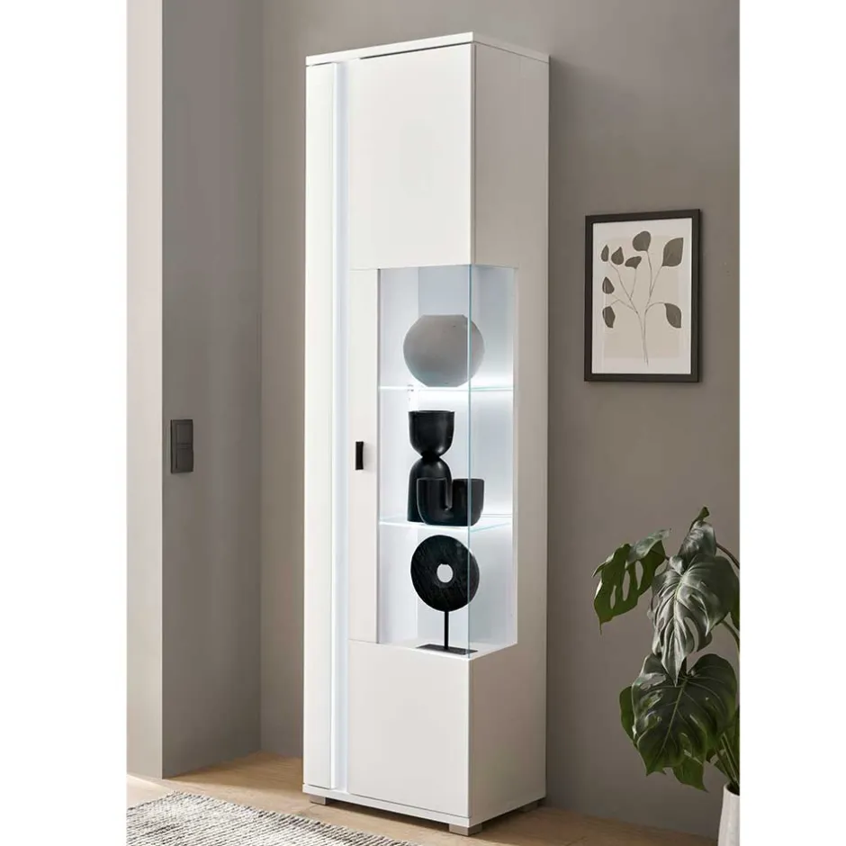 Schmaler Vitrinenschrank mit LED Beleuchtung - Tirol^Wohnen Online