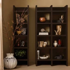 Wohnen Schmales Regal in Dunkelbraun - Belpasso