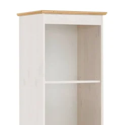 Wohnen Schmales Regal in Weiß und Honigfarben - Zentra