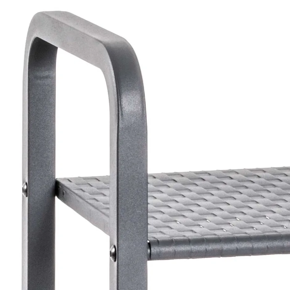 Schmales Standregal aus grauem Stahl - Pazionan^Wohnen Outlet