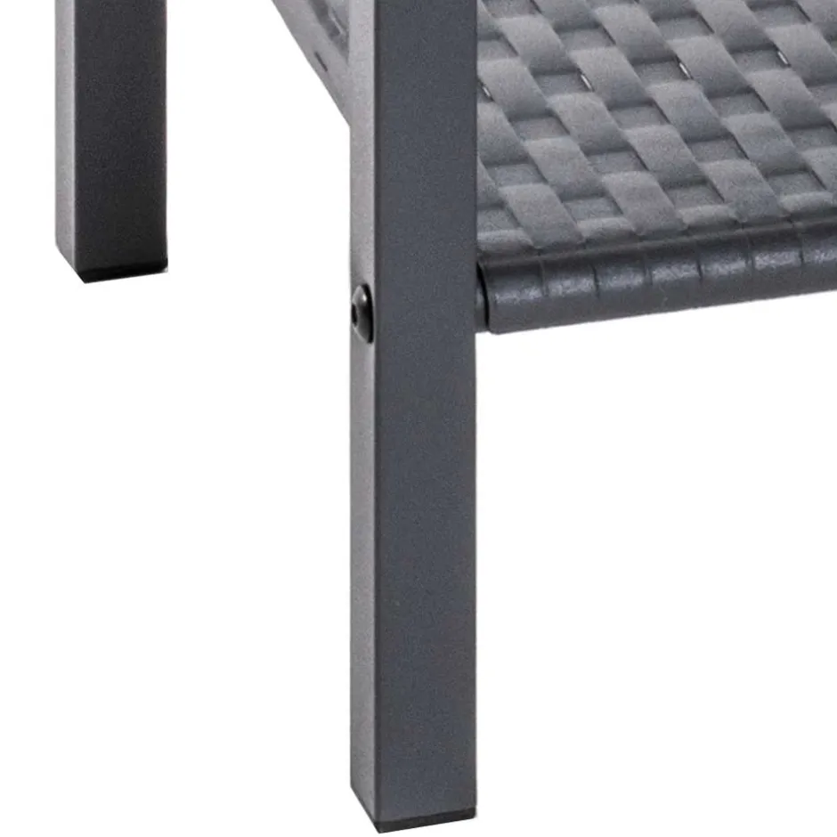 Schmales Standregal aus grauem Stahl - Pazionan^Wohnen Outlet