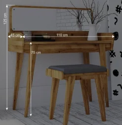 Schminktisch & Hocker - moderner Retro Style - Hardus (zweiteilig)^Wohnen Sale