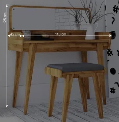 Schminktisch & Hocker - moderner Retro Style - Hardus (zweiteilig)^Wohnen Sale