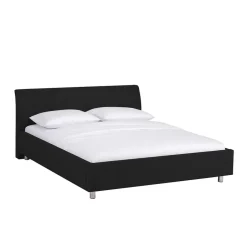 Wohnen Schönes Stoffbett Fidelphia in Schwarz