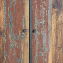 Wohnen Schrank aus Recyclingholz mit Lackresten - Miriam