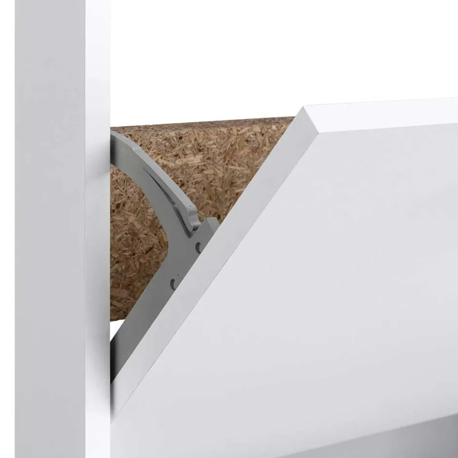 Wohnen Schrank für Schuhe in Weiß modern - Casimir