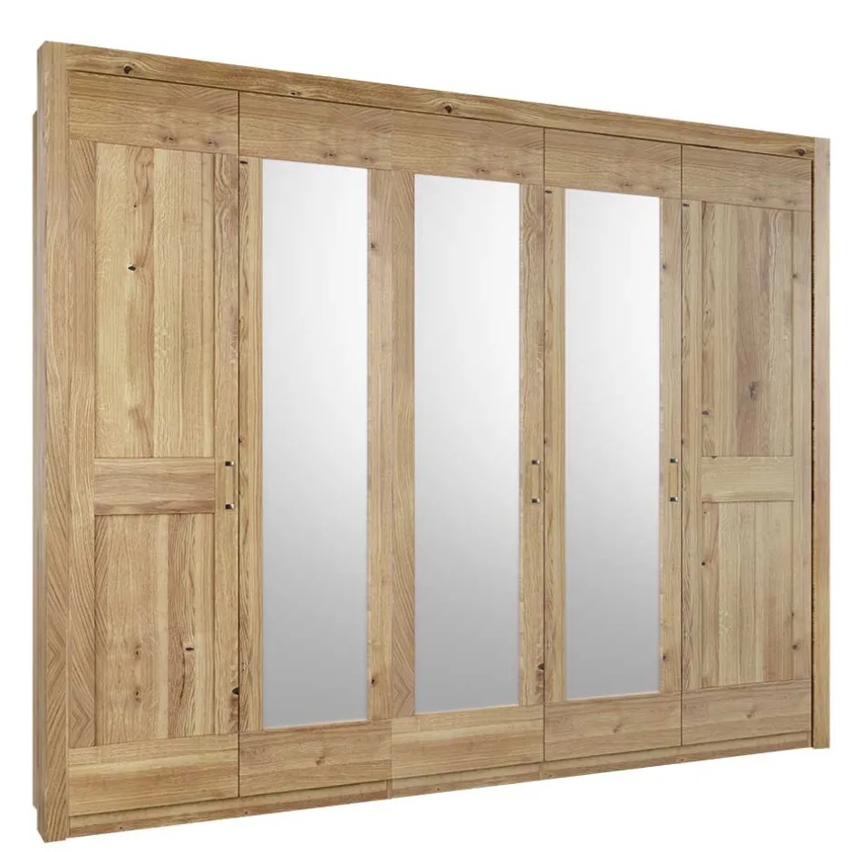 Schrank fürs Schlafzimmer 5-türig - 3 Spiegel - Zamron^Wohnen New