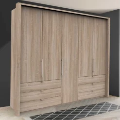 Wohnen Schrank fürs Schlafzimmer in Holz Nachbildung - Zayun