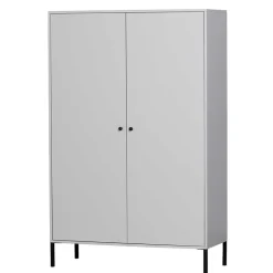 Schrank in Hellgrau und Schwarz - Aturin^Wohnen Sale