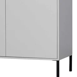 Schrank in Hellgrau und Schwarz - Aturin^Wohnen Sale