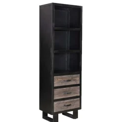 Wohnen Schrank mit drei Schubladen & drei Fächern - Vebugran