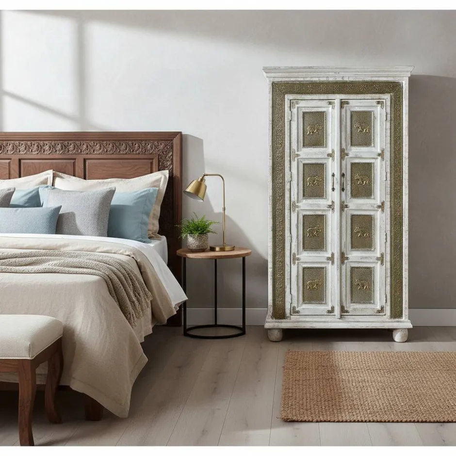 Wohnen Schrank mit Elefanten und Ornamenten - Sevenzina