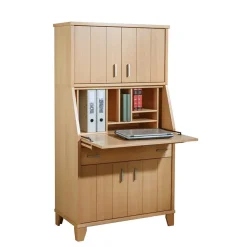 Wohnen Schrank mit Schreibklappe in Buche Natur - Lidoral