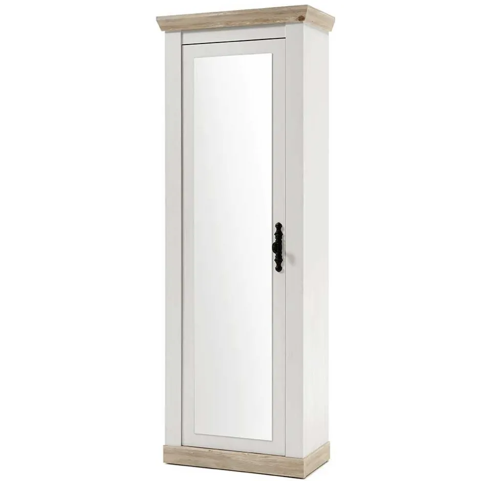 Schrank mit Spiegeltür & Garderobe - Nedita (dreiteilig)^Wohnen Online