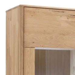 Schrank Vitrine aus Eiche Massivholz - Destal^Wohnen Discount