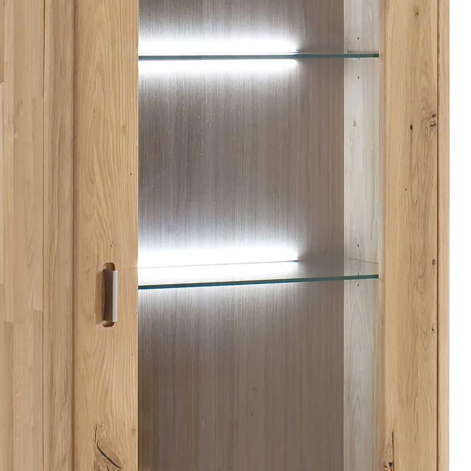 Schrank Vitrine aus Eiche Massivholz - Destal^Wohnen Discount