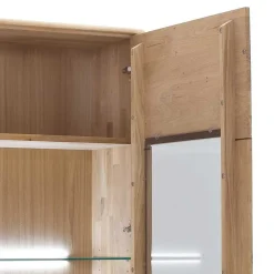 Schrank Vitrine aus Eiche Massivholz - Destal^Wohnen Discount