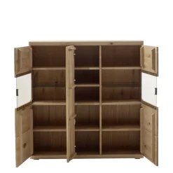 Schrankvitrine aus hellem Asteiche Massivholz - Losiamos^Wohnen Best