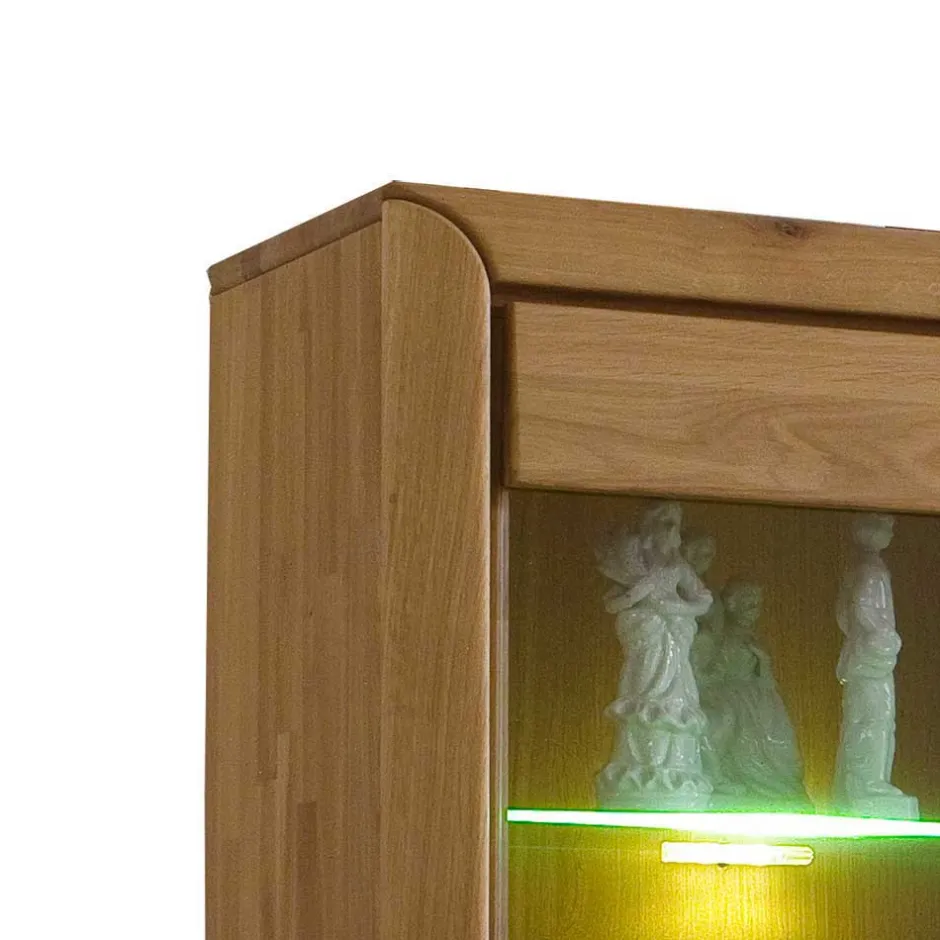 Wohnen Schrankwand Croconia aus Wildeiche massiv (dreiteilig)