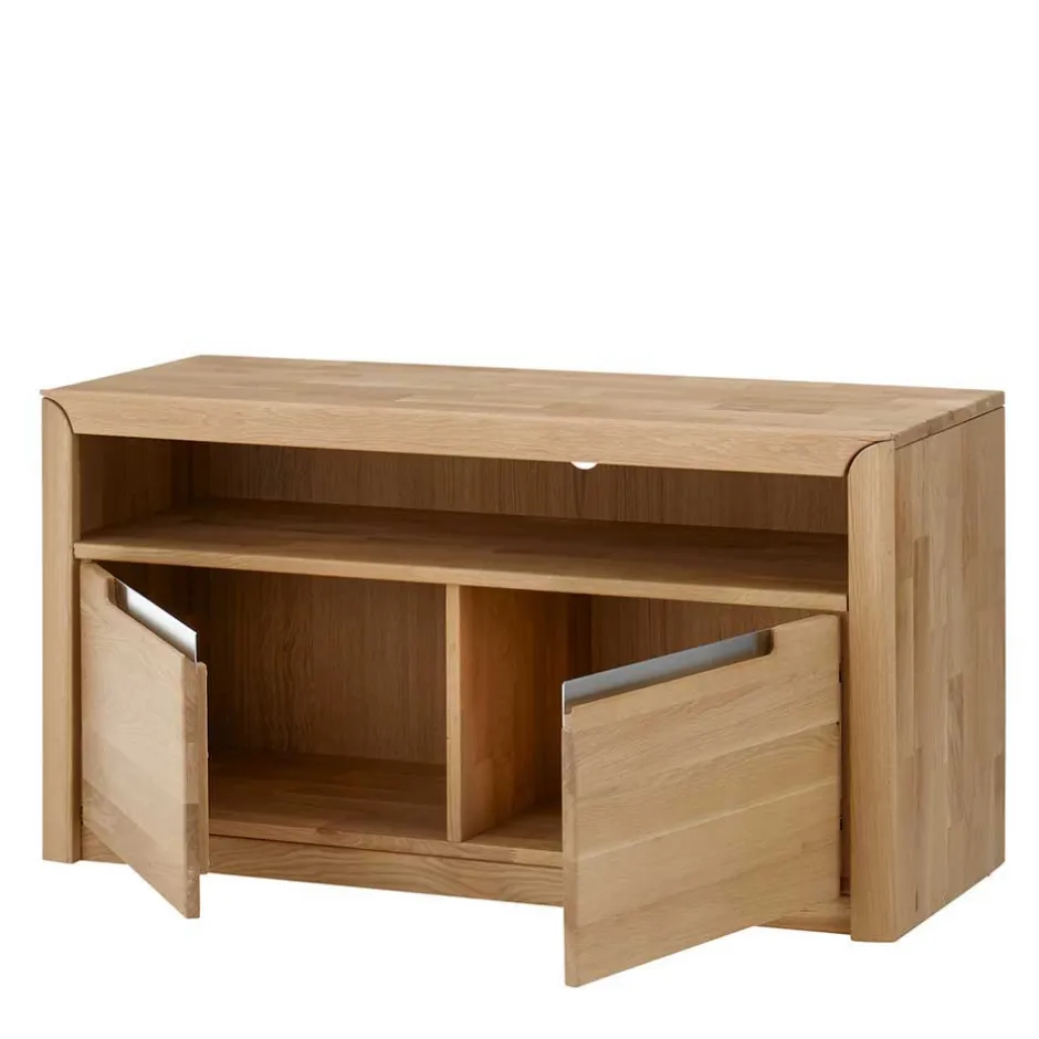 Wohnen Schrankwand Croconia aus Wildeiche massiv (dreiteilig)