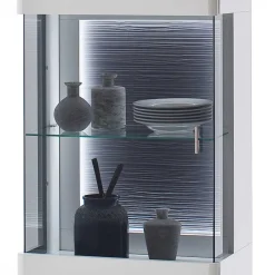 Schrankwand Wohnzimmer in Weiß - Hazime (vierteilig)^Wohnen