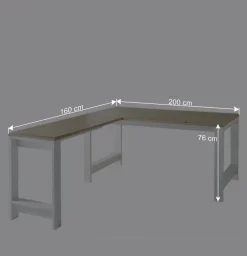 Schreibtisch & Rollcontainer Set - Mehady (dreiteilig)^Wohnen Outlet