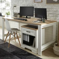 Wohnen Schreibtisch & Rollcontainer Kombi - Mehady (zweiteilig)