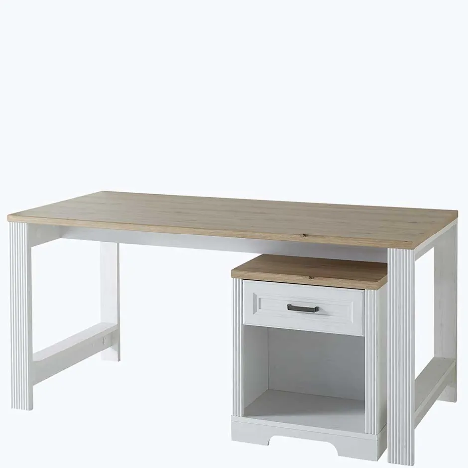 Wohnen Schreibtisch & Rollcontainer Kombi - Mehady (zweiteilig)