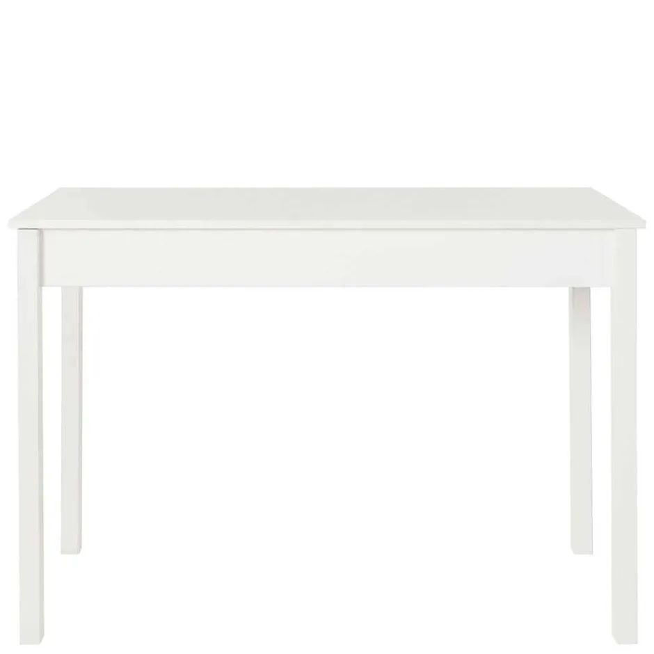 Kinder Wohnen Schreibtisch aus Holz in Weiß lackiert - Jaisa