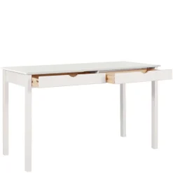 Kinder Wohnen Schreibtisch aus Holz in Weiß lackiert - Jaisa