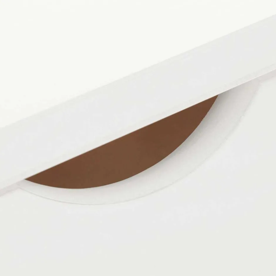 Kinder Wohnen Schreibtisch aus Holz in Weiß lackiert - Jaisa