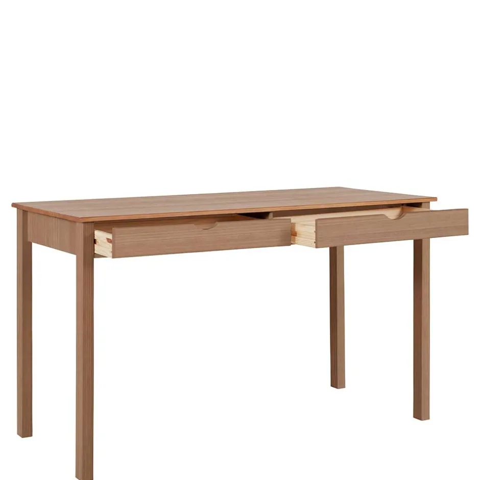 Kinder Wohnen Schreibtisch aus Kiefer Massivholz gebeizt & geölt - Saracan