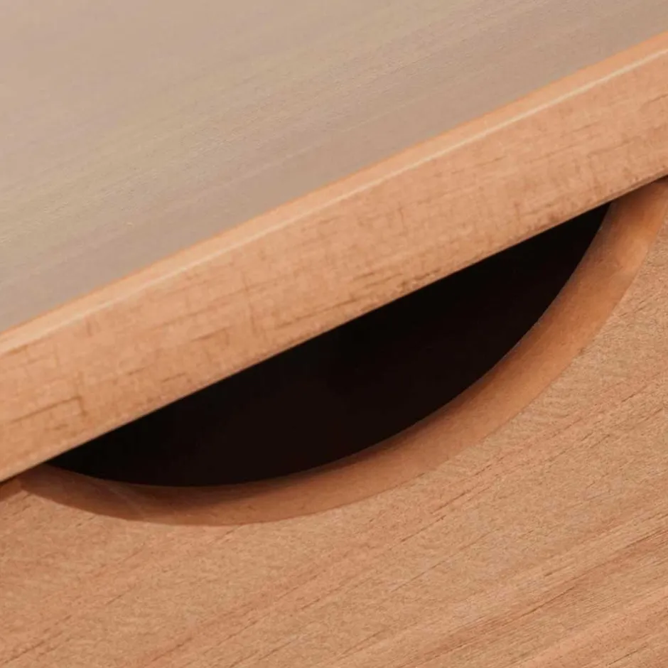 Kinder Wohnen Schreibtisch aus Kiefer Massivholz gebeizt & geölt - Saracan