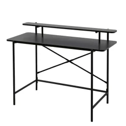 Wohnen Schreibtisch aus Metall in Schwarz - Andjes