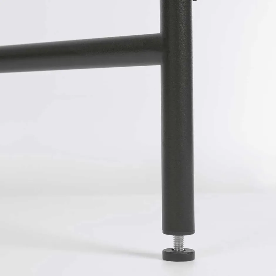 Wohnen Schreibtisch aus Metall in Schwarz - Andjes