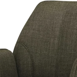 Schreibtisch Drehstuhl aus Strukturstoff Oliv Grün - Alexandro^Wohnen Discount