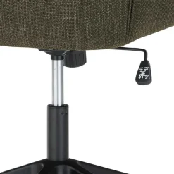 Schreibtisch Drehstuhl aus Strukturstoff Oliv Grün - Alexandro^Wohnen Discount