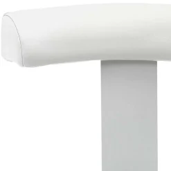 Wohnen Schreibtisch Hocker mit Rückenlehne in Weiß - Tanta