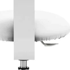 Wohnen Schreibtisch Hocker mit Rückenlehne in Weiß - Tanta