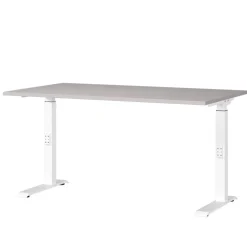 Wohnen Schreibtisch in Hellgrau und Weiß - Topper