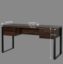 Schreibtisch in Vintage Eiche Dekor - Srecla^Wohnen Hot