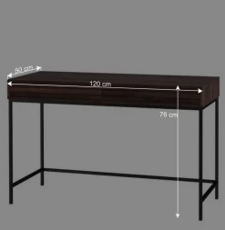 Schreibtisch in Walnuss Holzoptik - Teleska^Wohnen Outlet