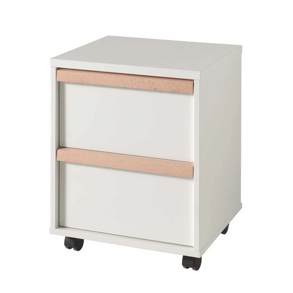 Schreibtisch Möbelset in Weiß - Eldrus (dreiteilig)^Wohnen Discount