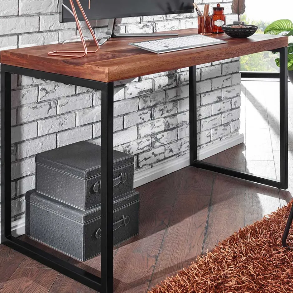 Schreibtisch mit Bügelgestell 117x77x59 cm - Seventy^Wohnen Best