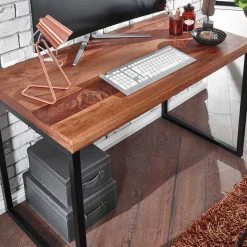 Schreibtisch mit Bügelgestell 117x77x59 cm - Seventy^Wohnen Best