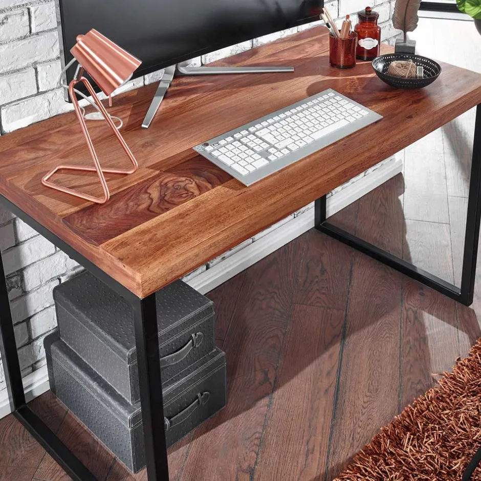 Schreibtisch mit Bügelgestell 117x77x59 cm - Seventy^Wohnen Best